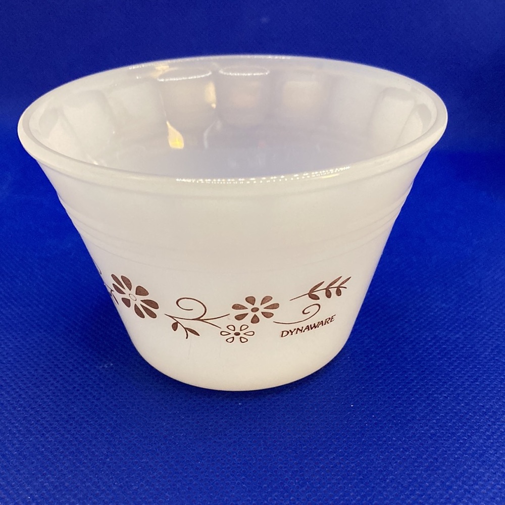 Vintage Termocrisa Brown Floral Custard Cups by Dynaware